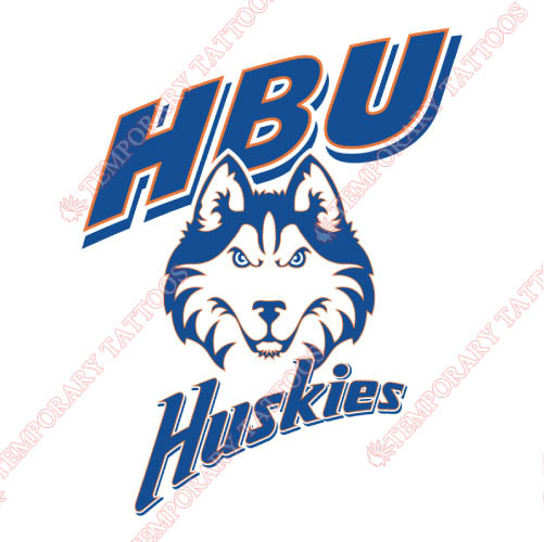 Houston Baptist Huskies Customize Temporary Tattoos Stickers NO.4570